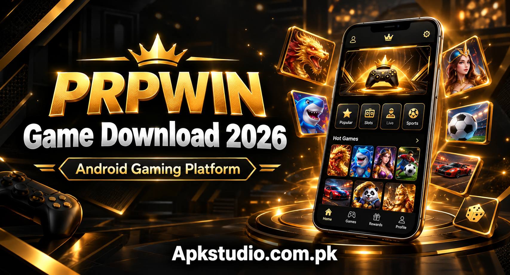 PRPWIN Game Download 2026 Android gaming platform introduction banner