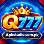 Q777 game preview icon with blue, gold, and red design