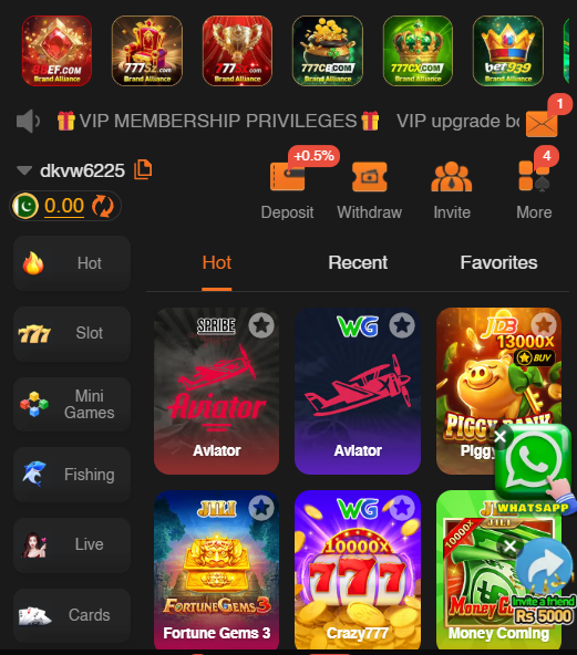 777DX Game gaming lobby