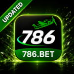 786.BET updated game app preview icon featuring the 786.BET logo, green airplane graphic, and neon green gaming design.