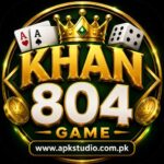 KHAN804 Game preview icon with green and gold gaming design