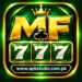 MF777 Game APK preview icon featuring a gold MF logo, crown, green 777 game tiles, and Apkstudio.com.pk branding on a dark green background.