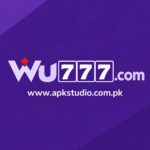 Wu777 Game preview icon with the Wu777.com logo and APKStudio website on a purple background.